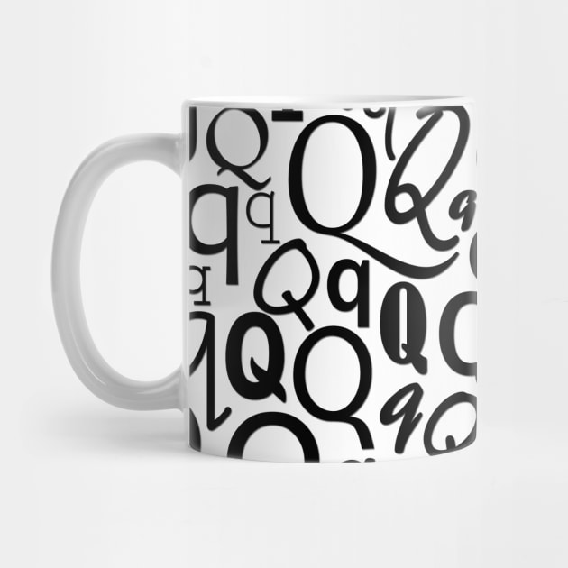 Q - Typography (Black) by gillianembers